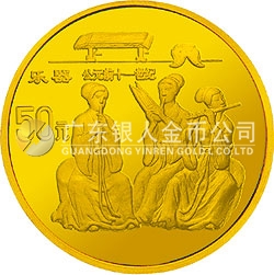 中國古代科技發(fā)明發(fā)現(xiàn)金銀紀(jì)念幣（第5組）1/2盎司圓形金質(zhì)紀(jì)念幣