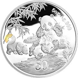 中國熊貓金幣發(fā)行30周年金銀紀(jì)念幣5盎司圓形銀質(zhì)紀(jì)念幣