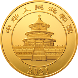2021版熊貓金銀紀念幣1公斤圓形金質(zhì)紀念幣
