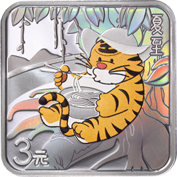 二十四節(jié)氣（光陰的故事）金銀紀(jì)念幣8克正方形銀質(zhì)紀(jì)念幣