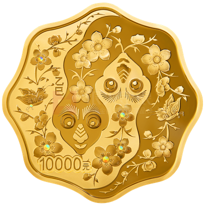 2025中國(guó)乙巳（蛇）年1公斤梅花形金質(zhì)紀(jì)念幣