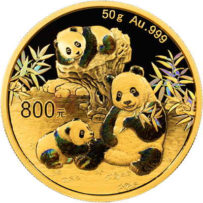 2025版熊貓50克精制金質(zhì)紀念幣