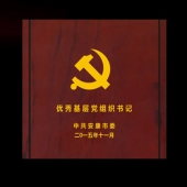 2015年10月定做　安康市委優(yōu)秀基層黨組織書記紀(jì)念盤定做