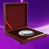 2015年12月制作　深圳大富科技公司五年員工純銀獎牌制作