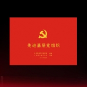 2016年6月制作　中共安康市漢濱區(qū)委組織部先進(jìn)基層黨組織獎牌