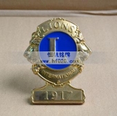 國(guó)際獅子會(huì)純金徽標(biāo),黃金徽章,黃金貴金屬定制