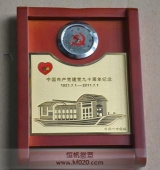 建黨90周年貴金屬擺件,實(shí)木工藝紀(jì)念品,黃金擺件,黃金工藝品