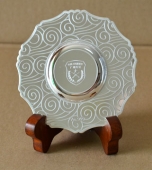 慶祝廣州軍區(qū)成立紀(jì)念銀盤(pán),銀質(zhì)紀(jì)念盤(pán),純銀紀(jì)念盤(pán),純銀紀(jì)念品