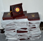 中國中鐵公司純金紀念章,紀念金章,紀念金幣,金質紀念幣