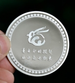 武漢華源電力集團功勛員工純銀獎?wù)?純銀勛章,純銀徽章