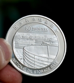 國家石油戰(zhàn)略儲備基地銀幣制作,銀幣定做