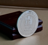 德力西電氣年會年終總結(jié)年慶銀章定做,純銀勛章