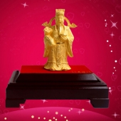 純金財神擺件定制、絨沙金財神工藝品擺件定做批發(fā)