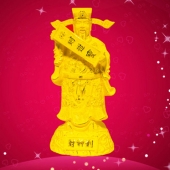 純金財神擺件定制、絨沙金財神工藝品擺件定做批發(fā)