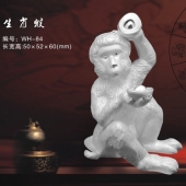 純銀生肖猴擺件、十二生肖猴純銀擺件生產加工