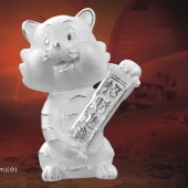 純銀招財進(jìn)寶虎